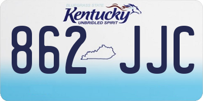 KY license plate 862JJC