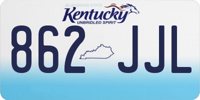 KY license plate 862JJL
