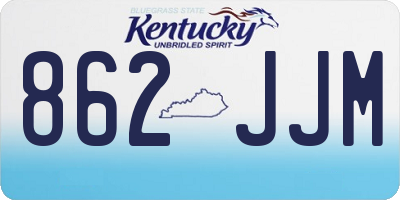 KY license plate 862JJM