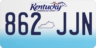 KY license plate 862JJN
