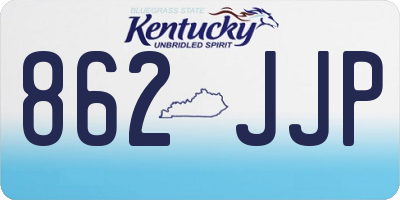 KY license plate 862JJP