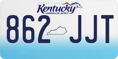 KY license plate 862JJT