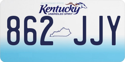 KY license plate 862JJY