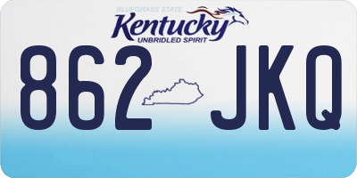 KY license plate 862JKQ