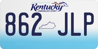 KY license plate 862JLP