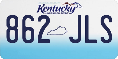 KY license plate 862JLS