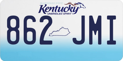 KY license plate 862JMI