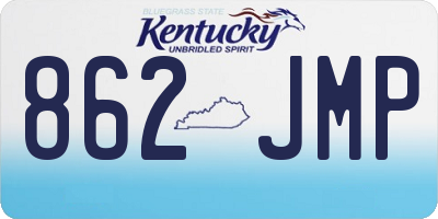 KY license plate 862JMP