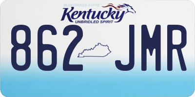 KY license plate 862JMR