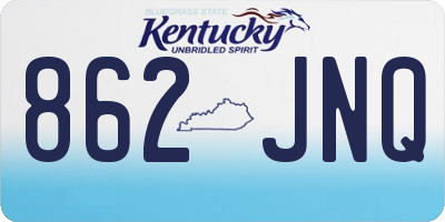 KY license plate 862JNQ