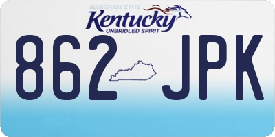 KY license plate 862JPK