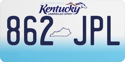 KY license plate 862JPL