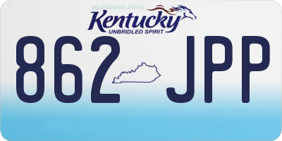 KY license plate 862JPP