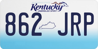 KY license plate 862JRP