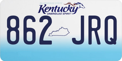 KY license plate 862JRQ