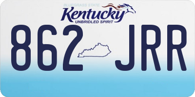 KY license plate 862JRR