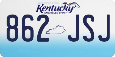 KY license plate 862JSJ