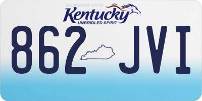KY license plate 862JVI