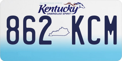 KY license plate 862KCM
