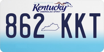 KY license plate 862KKT