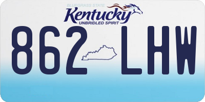 KY license plate 862LHW