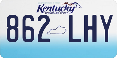 KY license plate 862LHY