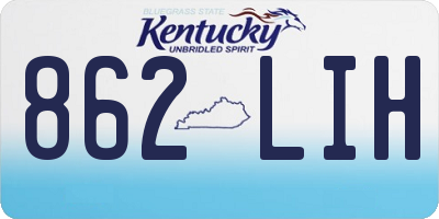 KY license plate 862LIH
