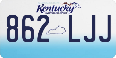 KY license plate 862LJJ