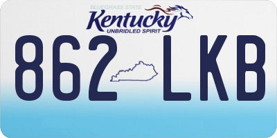 KY license plate 862LKB