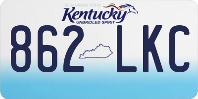 KY license plate 862LKC
