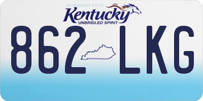 KY license plate 862LKG