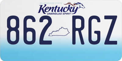 KY license plate 862RGZ