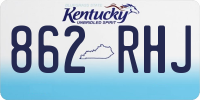 KY license plate 862RHJ