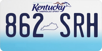 KY license plate 862SRH