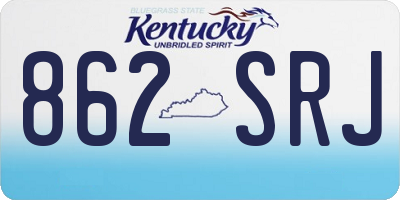 KY license plate 862SRJ