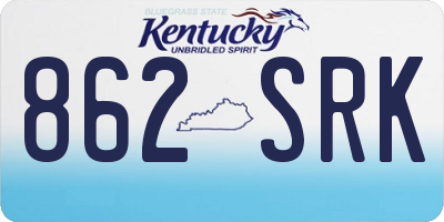 KY license plate 862SRK