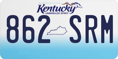 KY license plate 862SRM