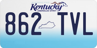 KY license plate 862TVL