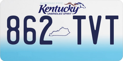KY license plate 862TVT