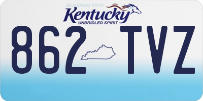 KY license plate 862TVZ