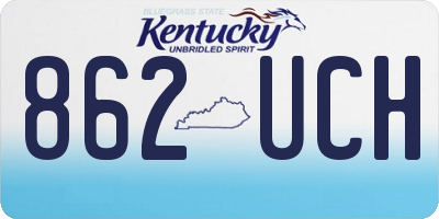 KY license plate 862UCH