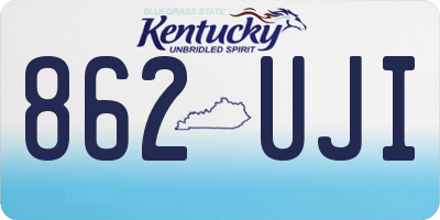 KY license plate 862UJI