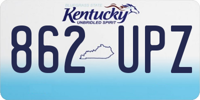 KY license plate 862UPZ