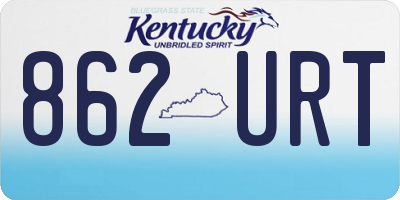 KY license plate 862URT