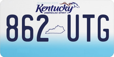 KY license plate 862UTG