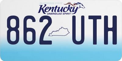 KY license plate 862UTH