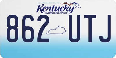KY license plate 862UTJ