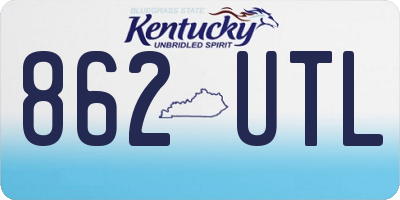 KY license plate 862UTL