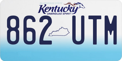 KY license plate 862UTM