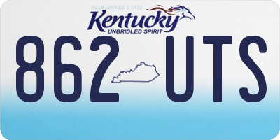 KY license plate 862UTS